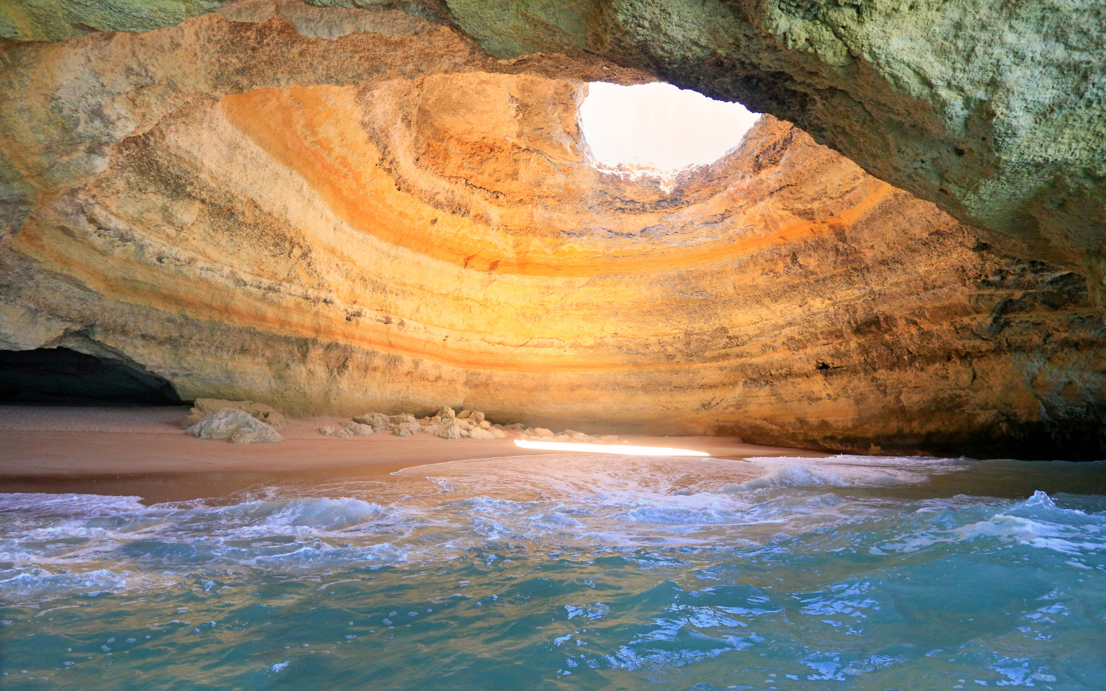 Benagil Cave — The Algarve's most photographed sea cave, reached the calm way.